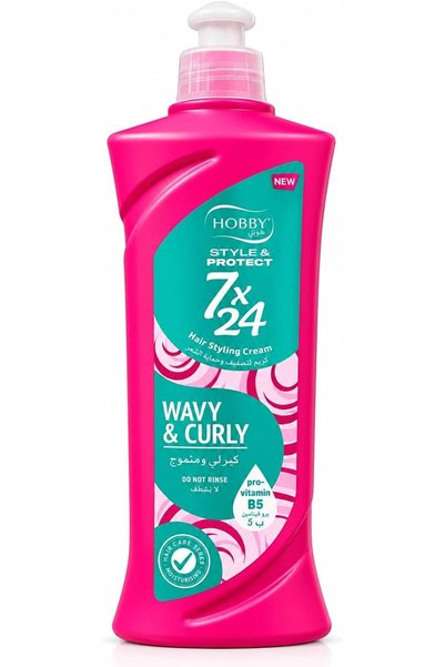 Hobby 7x24 Curly and Wavy Hair Cream 250 ml for Hair Hydration