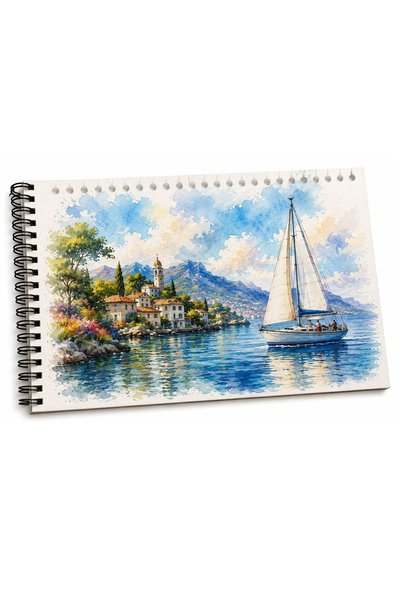 arttone A5 Sulu Boya Defteri 300g/m2 12 yaprak Art-X Premium 12'li Sulu Boya Bu tablet Suluboya Sanat Set