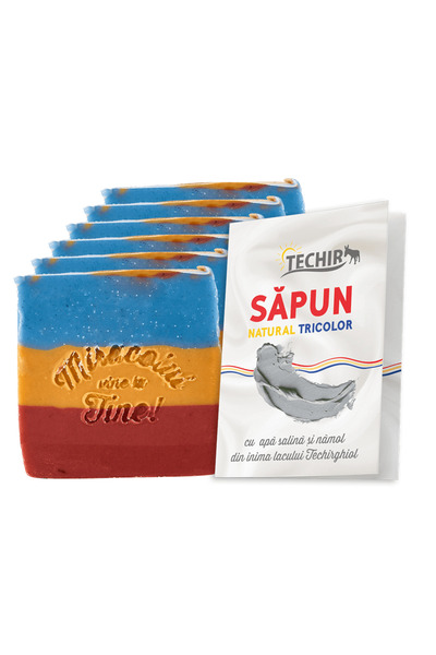 Techir SĂPUN TRICOLOR 5+1 CADOU