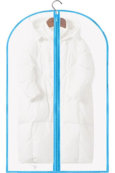 STARSTAR 5x Transparent Blue 60cmx120cm Moisture-Proof Zipper Garment Cover w...