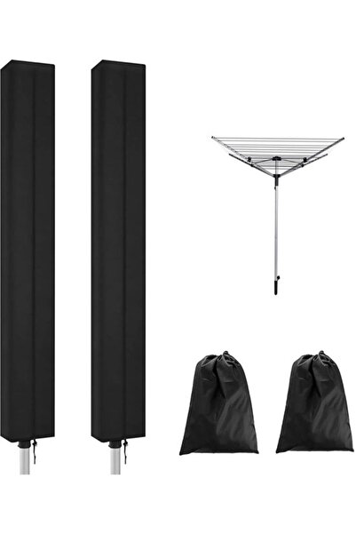 STARSTAR Clothes Rack Covers 2-Pack Rotating Clothes Rack Covers Waterproof F...