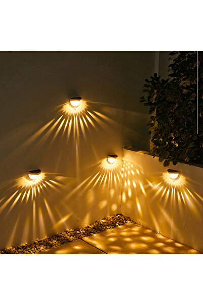 STARSTAR 4-Pack Solar Wall Lights for Garden Fences, Patios, and Street Light...