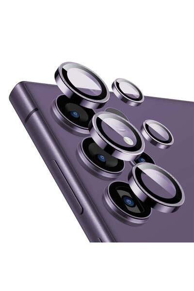 OEM Case compatible with Galaxy S24 Ultra, Transparent, tempered glass, metal...
