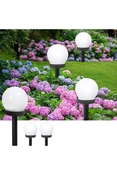 STARSTAR 3-piece LED solar ball light, outdoor courtyard decorative ground li...