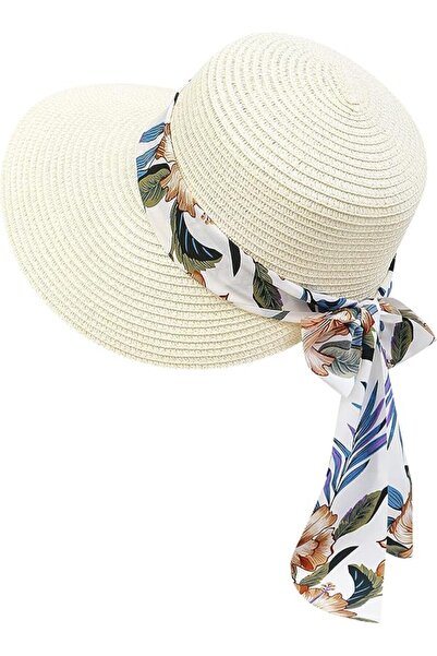 STARSTAR Women's straw hat with UV protection, wide brim, breathable, foldabl...