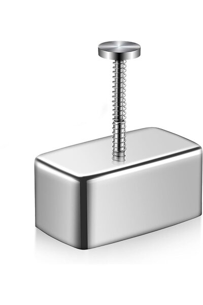 STARSTAR Stainless Steel DIY Rice Ball & Sushi Mold (silver, 11.5x10.2x5.7cm)...