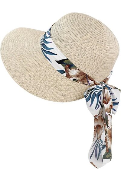STARSTAR Straw hat for women, UV protection, wide-brimmed straw hat, breathab...