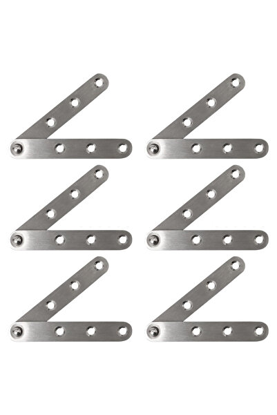 STARSTAR 6 concealed SS hinges - 360° rotation, For cabinet doors, shoe cabin...