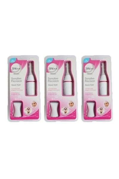 Sweet Generic Sensitive Touch Hair Removal Epilator White/Pink pack of 3