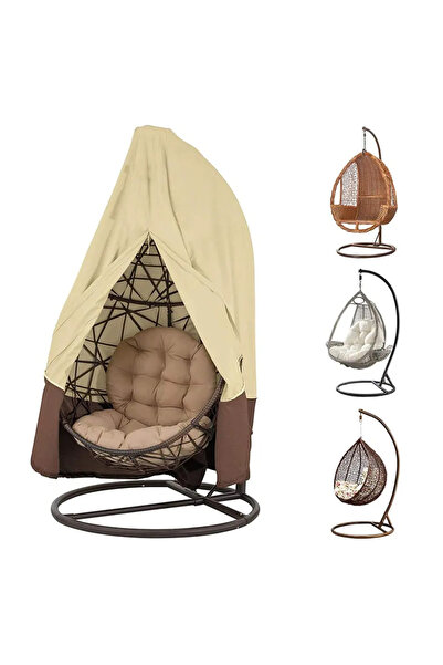 STARSTAR 210D Oxford Cloth 115x190cm Waterproof Zipper Outdoor Swing Egg Chai...
