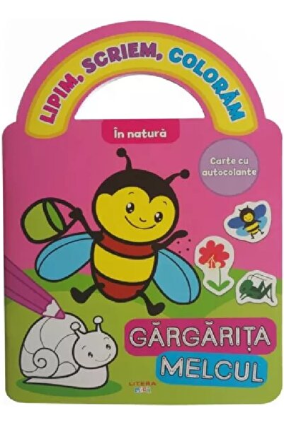 Litera Lipim, scriem, coloram. In natura: Carte cu autocolante