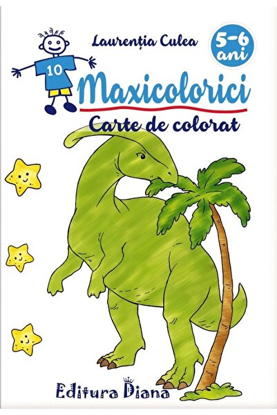 Diana Maxicolorici. Carte de colorat 5-6 ani - Laurentia Culea