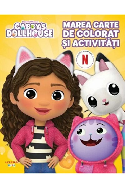 Litera Gabby's Dollhouse. Marea carte de colorat si activitati
