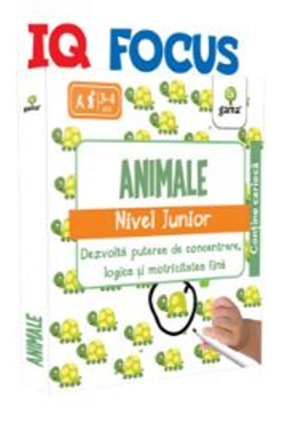 Gama IQ Focus - Animale. Nivel Junior 3-4 ani