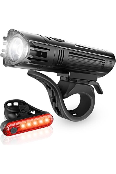 STARSTAR Super Bright Bicycle Light Kit Powerful LED USB Rechargeable Headlig...