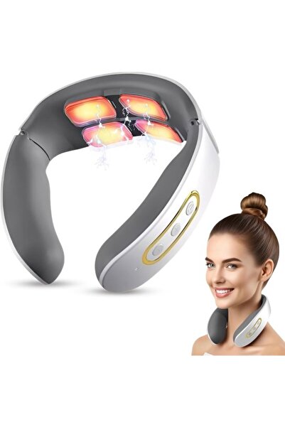 STARSTAR Suitable for Massage Devices Neck Massager Portable 4-Head Thermothe...