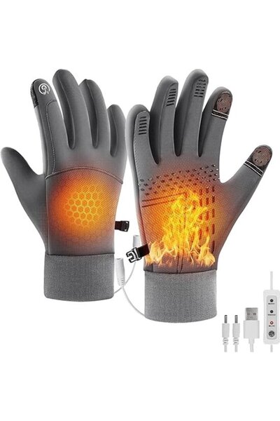 STARSTAR 3-Level Touchscreen USB Heated Hand Warmer Gloves for Men & Women Hi...