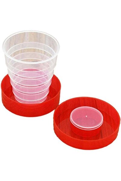 HXD Zoomlion Portable Collapsible Folding Cup with Lid – Food Grade Plastic E...