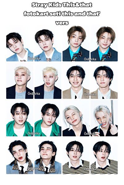 Sntay STRAY KIDS FOTOKART SETİ THİS & THAT ALBUM 'This and that vers fotokart...