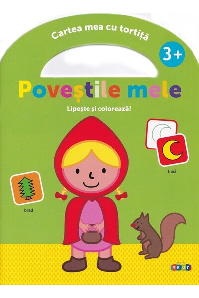 Prut Lipeste si coloreaza. Cartea mea cu tortita: Povestile mele 3 ani+