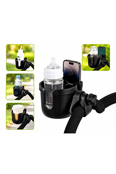 OEM Suport Biberon/Sticla si Telefon pentru Carucior sau Bicicleta, 2 in 1, 1...