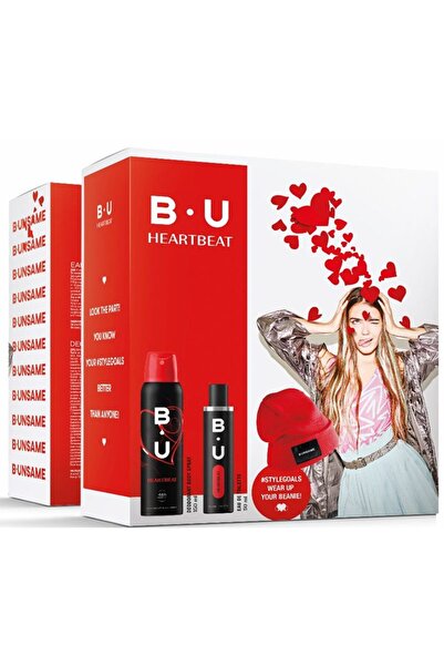 Generic Brand Caseta Cadou, Bu, EDT 50, Deo150 ml, Caciula Heart Beat