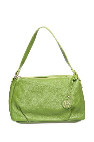 SimpleFind Luisa Vannini Geanta piele -Felicity-Verde mar,Geanta de umar piel...
