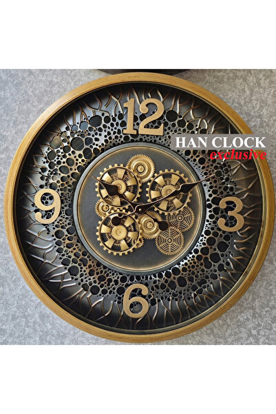 Han Clock ORION METAL ÇARKLI DUVAR SAATİ BÜYÜK BOY 66cm