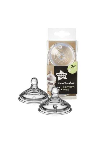 tommee tippee Natural Slow Flow Teat - 2 Pieces