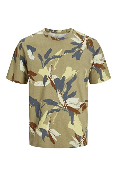 Jack & Jones Μπλούζα κοντομάνικη ανδρική "Varenna" μπεζ