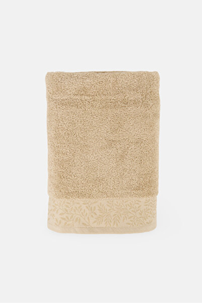 Home Collection Jacquard Bath Towel, Beige