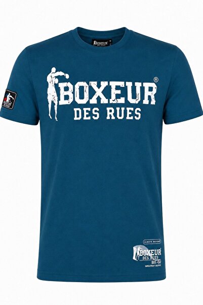 Boxeur Des Rues Tricouri bărbătești, pachet de 3, croială slim: Alb/Auriu + Albastru/Alb + Galben/Negru