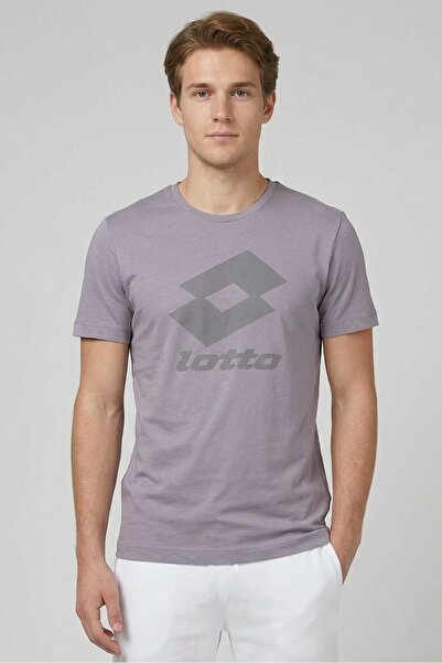 Lotto Men Sportswear Fit Short Sleeve Outdoor T-Shirt, Grey