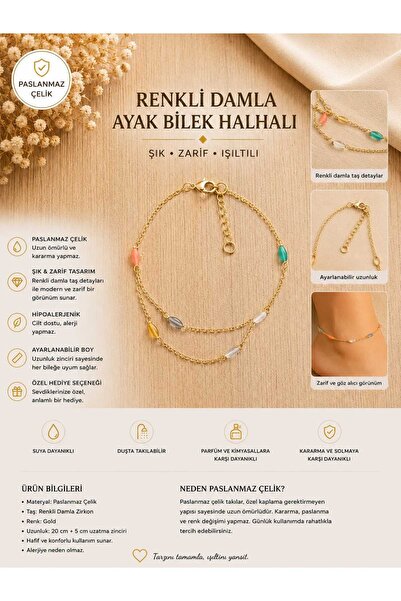 RENKLİ DAMLA MODEL HAL HAL PASLANMAZ ÇELİK
