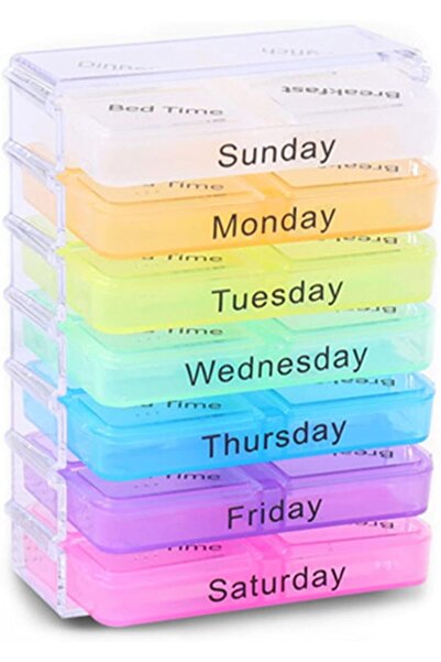 STARSTAR Portable travel pillbox, 7-day supply, moisture-proof design, large ...