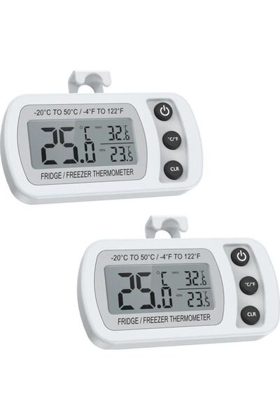 STARSTAR A set of two mini refrigerator/freezer thermometers, IPX3 waterproof...