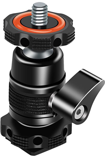 STARSTAR Aluminum Alloy Mini Ball Head Cold Shoe Adapter for Monitors, Lights...