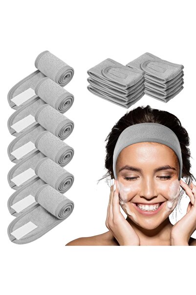 STARSTAR Makeup hairbands, 6-piece set, with Velcro closure, adjustable headb...