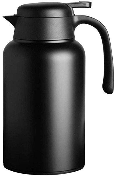 STARSTAR Thermos flask - Keeps drinks hot and cold - 2 liters - Black - Stain...