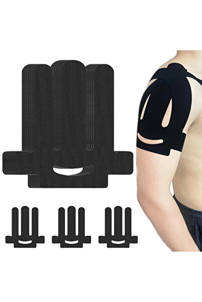 STARSTAR 10-pack of kinesiology shoulder tape, elastic cotton sports tape, br...