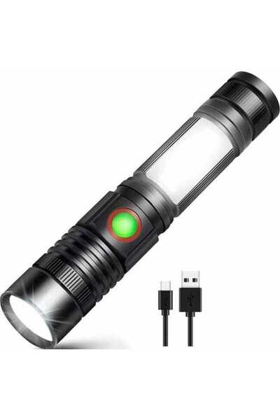 STARSTAR Powerful USB Rechargeable LED Flashlight, Portable Variable-Focus Mi...