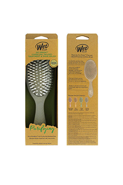 Wet Brush Четка за третиране и блясък Go Green – Четка за коса с въглен