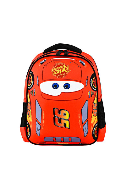 Faber Castell Cars Brick-Eva Mcquenn Kindergarten Bag, Water Repellent Printe...