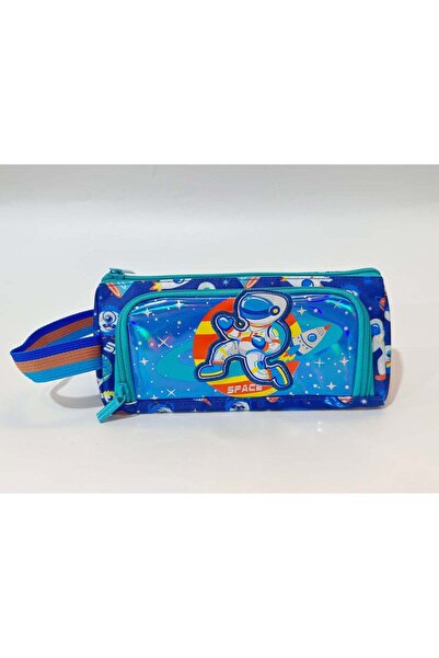 Five Dream House Space Astronaut 3D Stereo Pencil Case 420D+PU Double Layer L...