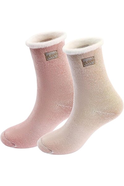 Arabest 2 Pairs Thermal Women Socks,Warm Thick Knitted Wool Blend Winter Sock...