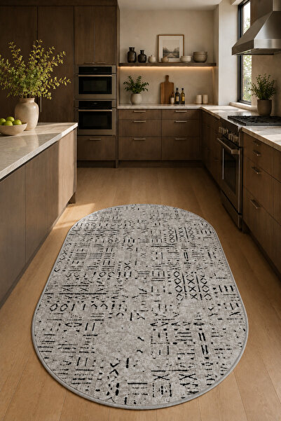 DECOVİST HOME Makinede yıkanabilir kaymaz taban leke tutmaz dijital mutfak ha...