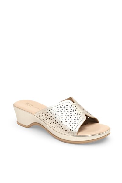 BATA Perforated Comfort Wedge Sandals