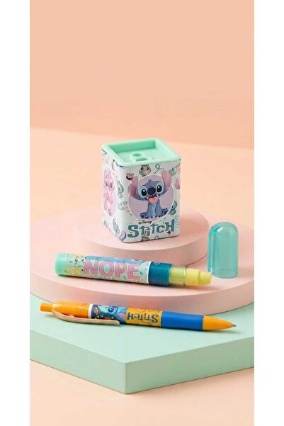 ALPA STORE Stitch Kırtasiye Seti Silgi Kalemtıraş 0.7 Min. Versatil Uçlu Kale...