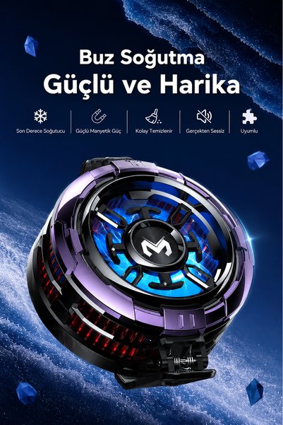 Memo CX08 Pro 23W Oyuncu Telefon Soğutucu Manyetik Telefon Fanı