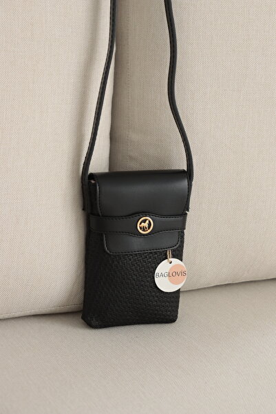 BAGLOVİS Mini Women's Crossbody Shoulder Bag Vertical Phone Bag En13 Size19